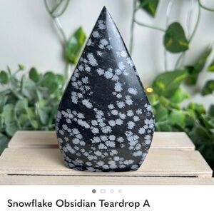 Snowflake Obsidian Teardrop A